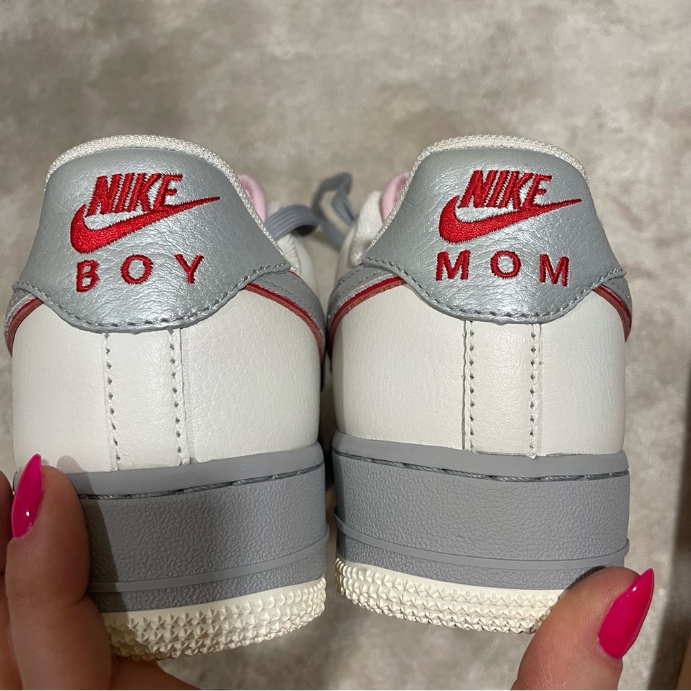 BNIB Nike custom made “BOY MOM” AF1s